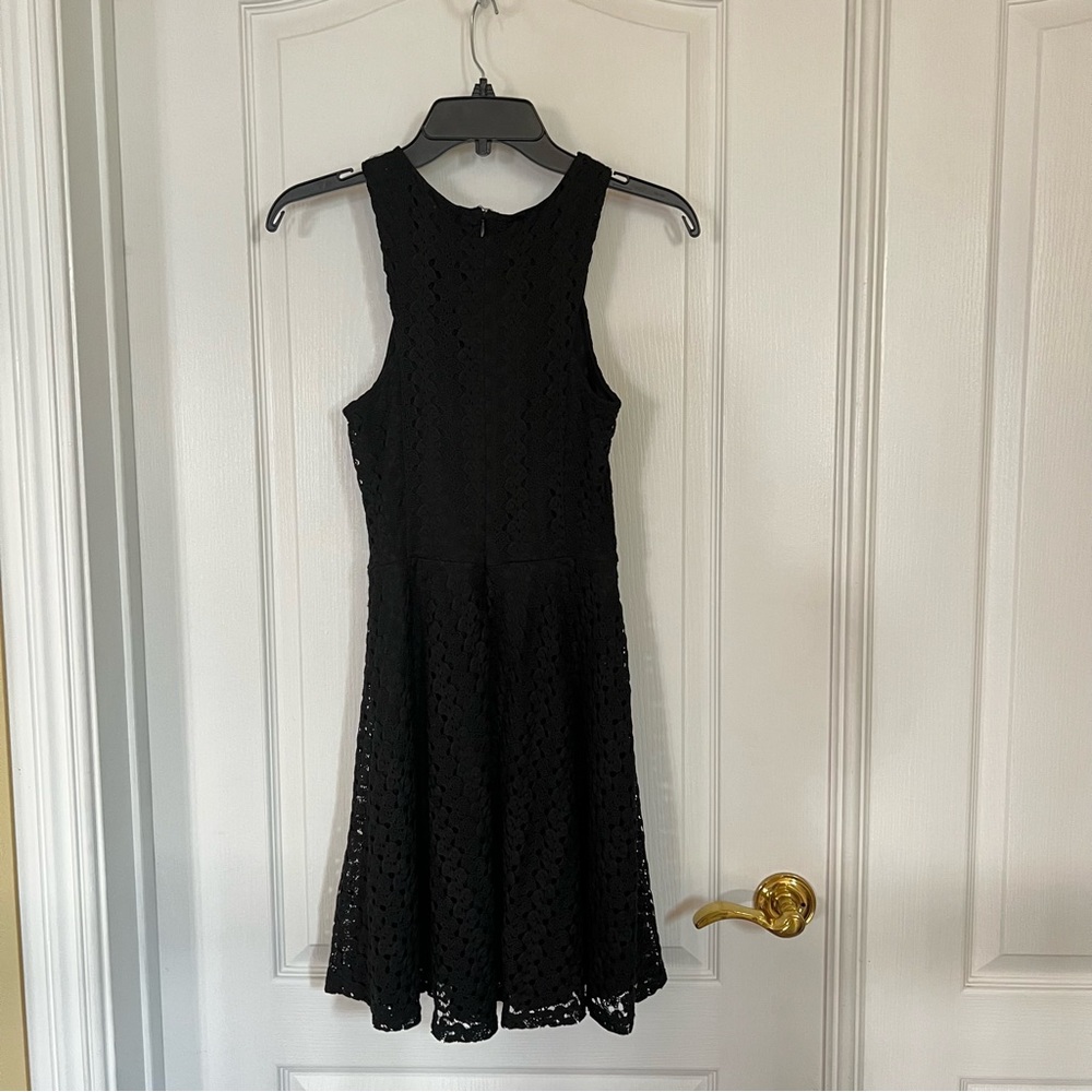 Black halter dress